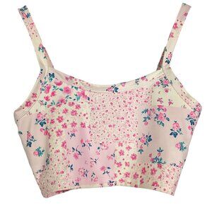 AS Revival Altar’d State Floral Crop Top Small Built-In Bra